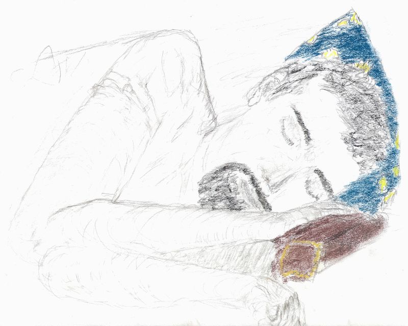 Leisurely final sketch of Tom